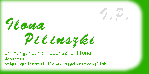 ilona pilinszki business card